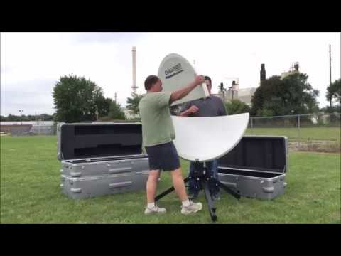 Challenger Communications 1.2 meter SMC Quick-Deploy Flyaway Satellite Dish Antenna