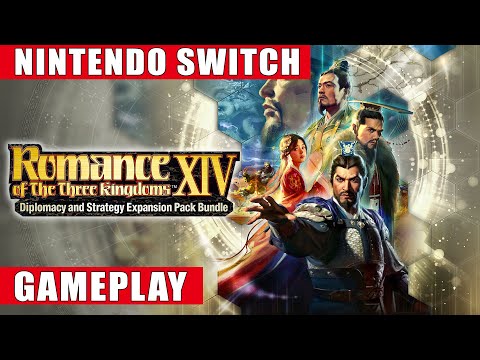 Romance of the Three Kingdoms XIV: Diplomacy and Strategy Exp. Pack Bundle Nintendo Switch Gameplay