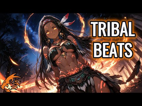 [1 Hour] FIRE TRIBE BEATS 🔥| Music for Workout • Gaming • Focus 🌑