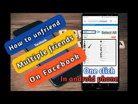 How to unfriend multiple friends on facebook | in androind mobile phone | new trick 2020 😊😊