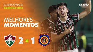 FLUMINENSE 2 X 1 MADUREIRA | MELHORES MOMENTOS  | 1ª RODADA CAMPEONATO CARIOCA 2026 | sportv