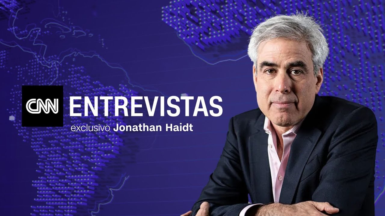 CNN Entrevistas com Jonathan Haidt, psicólogo e escritor | 17/05/2025