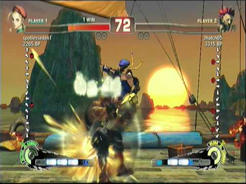 SSF4 endless match Cammy vs Akuma 02 4-24-2011