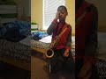 The frog song on alto sax