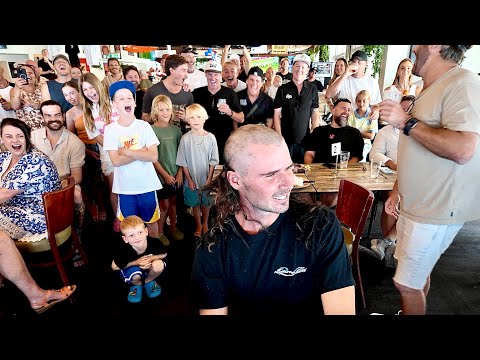 SHAVING MY HEAD AND BEARD AFTER 6 MONTHS AT SEA