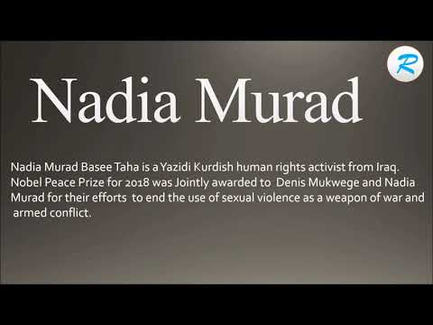 How to pronounce Nadia Murad
