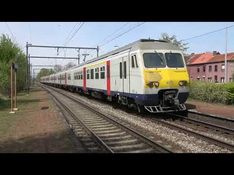 4K | NMBS Breaks 425 en 349 komen aan in Wijgmaal
