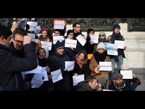 Les journalistes manifestent contre les agressions : "Le niveau de violence n'a cessé de croître …