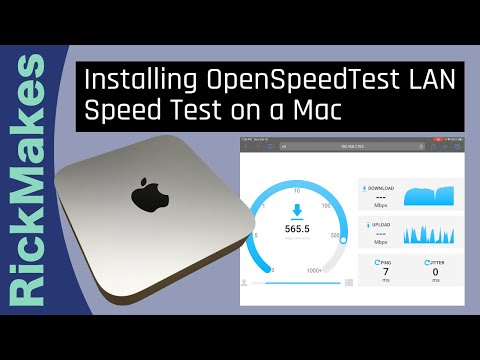 Installing OpenSpeedTest LAN Speed Test on a Mac