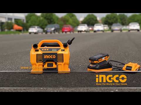 How  to use Ingco Lithium-Ion Auto Air Compressor