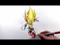 Drawing Super Sonic Classic Sonic Mania