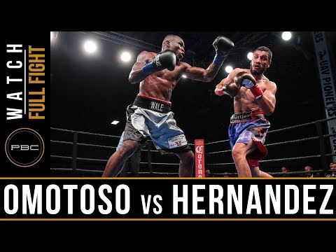 Omotoso vs Hernandez FULL FIGHT: December 15, 2017 - PBC on FS1