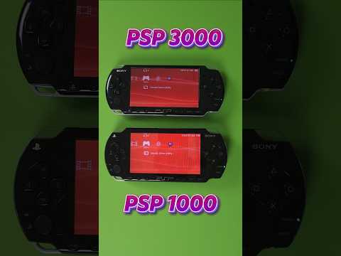 PSP 1000 vs 3000 Boot Up Speed #gaming #playstation #psp