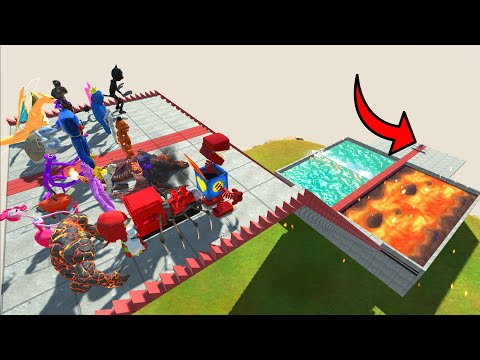 Creepy Monsters That Go Through Water and Lava - Animal Revolt Battle Simulator