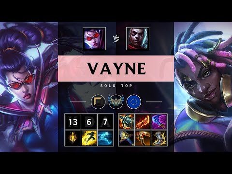 Vayne Top vs Ekko: Triple Kill, Rampage - EUW Challenger Patch 14.23