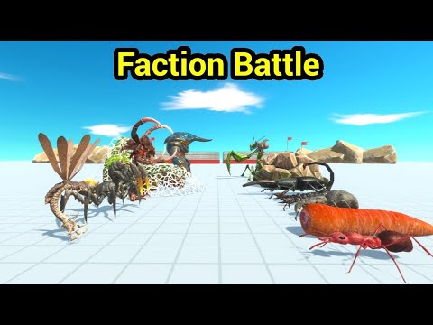 Alien Exotica vs Giant invertebrate Faction battle animal revolt battle simulator