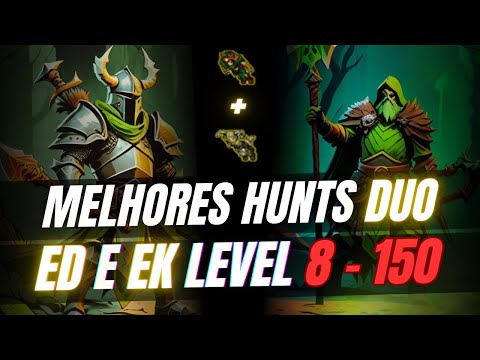 🧙‍♀️🗡️[MELHORES HUNTS DUO EK ED NO TIBIA]🧙‍♀️🗡️ CAÇADAS LEVEL 30+ 50+ 80+ 100+ 150+ #tibia #mmorpg