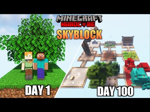 LordN Gaming - WE SURVIVED 100 DAYS IN MINECRAFT SKYBLOCK(Hindi) | LORDN GAMING