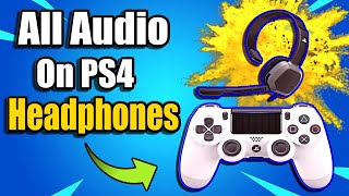 How to Enable Sound on PS4 Controller & Use Headphones (Chat Audio vs All Audio)