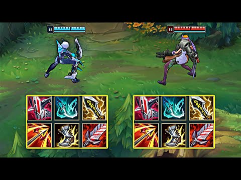 ASHE vs JINX FULL BUILD FIGHTS - League of Legends