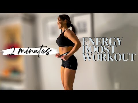 QUICK Energy Boost Workout // *2 MINUTES* // NO Equipment // BODYWEIGHT Cardio!