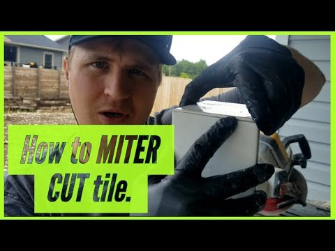 How to MITER CUT tile like a PRO!!!