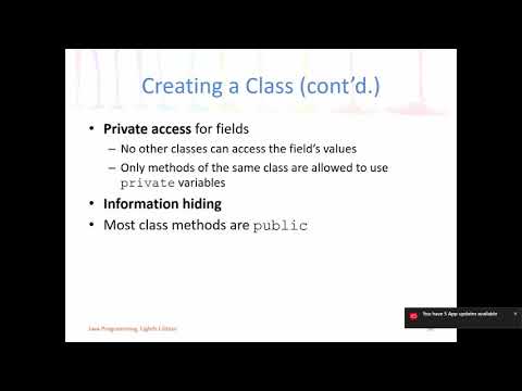 Java Programming 1 - Chapter 3 Lecture Part 2