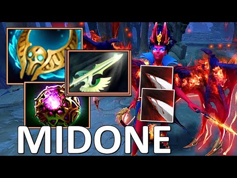 QUEEN OF PAIN SMG.MIDONE WITH OCTARINE CORE AND REVENANT'S BROOCH - DOTA 2 7.32 GAMEPLAY