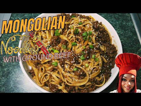HOW TO MAKE MONGOLIAN NOODLES WITH GROUND BEEF