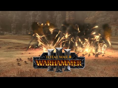 How Fast 20 Flame Cannons Can Take Down 1 Skaven Slave in Total War: Warhammer 3?