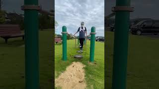 比美乃江公園 アスレチック遊具広場 シニア SASUKEに挑戦