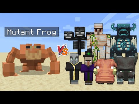 Mutant Frog vs Minecraft boss mobs - Mutant Frog vs Minecraft bosses - Mutant Frog vs Minecraft mobs