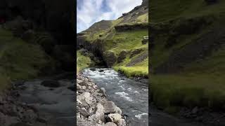 The glacier water in Iceland is A+ #traveltiktok #travelwithme #travellife