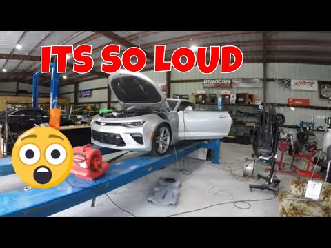 6th Gen Camaro MSD Atomic Intake Kooks Long Tube Headers! ITS SO LOUD!! ON THE DYNO