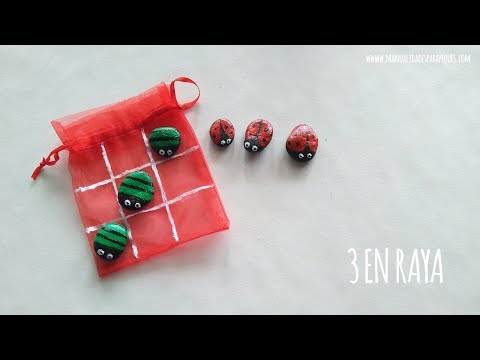 Una manualidad muy juguetona: un 3 en raya portátil
