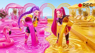 Rumi's Pink Pool Challenge Turned Into an Epic PINK vs GOLD Battle! 😱 (KPDH Funny Moments)