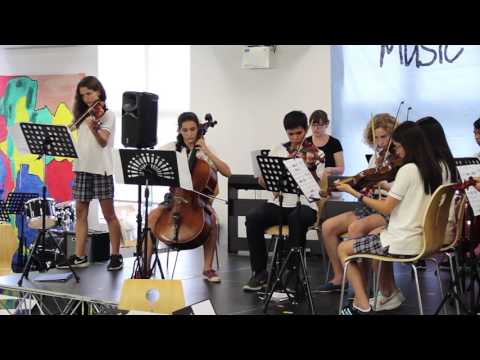 Berkeley Middle School Strings play 'Concerto in B flat for Violin & Cello' by Vivaldi