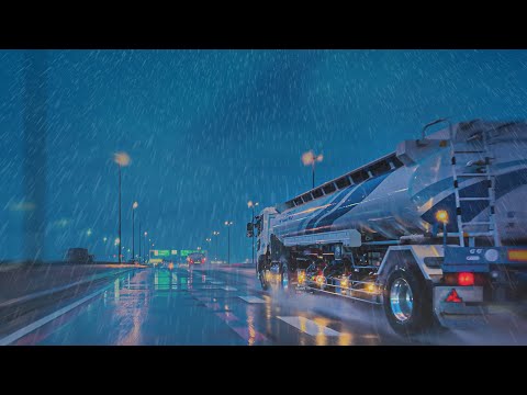 ☔️Highway Drive in the Rain at Dawn 😴 Relax & Fall Asleep Fast 💤
