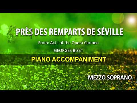 Près des remparts de Séville (Seguidilla) / Bizet: Karaoke + Score guide / Mezzo soprano