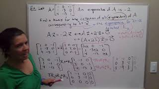 Find a basis for an eigenspace