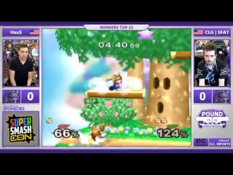 *Pound* 2016 - Round 2 Pools - Hax$ (Fox) vs. CLG | SFAT (Fox)