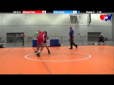 Michael Ruiz vs. Brian Sergi at 2013 Junior Nationals - FILA - FS