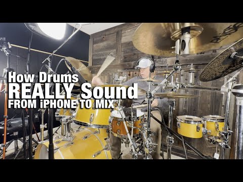 iPhone vs. Profi-Mikrofone vs. Rohmix – So klingt eine Schlagzeugaufnahme wirklich