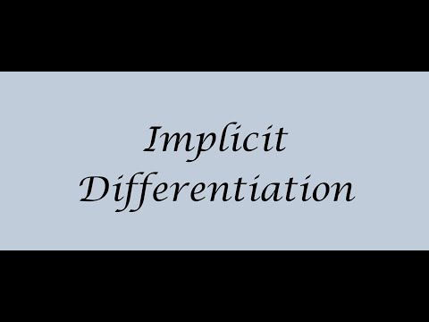 Baruch MTH 2003/2009: Implicit Differentiation