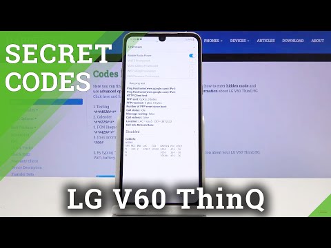 LG V60 ThinQ Codes / Secret Menu / Hidden Mode
