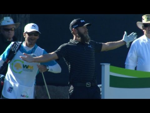 Graham DeLaet comes dangerously close on No. 16 at Waste Management