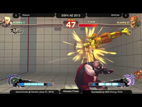 Duncan (RU) vs AfroCole (DH) - Winners Finals - AE 2012 - GameClucks @ Dante's - GCFGL W16