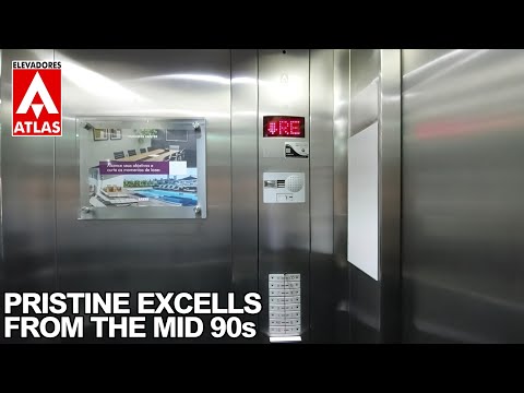 Pristine Mid-90s ATLAS Excell Traction Elevators - Mall Plaza Hotel - MG, BR