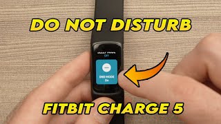 Fitbit Charge 5: How to Turn ON & OFF Do Not Disturb DND Mode