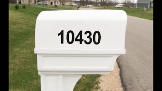 How to install Mailbox Numbers | Perfect Vinyl Studio